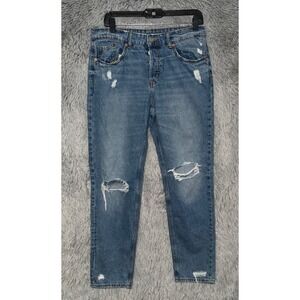 Divided by H&M Blue Denim Jeans Distressed Ripped Size US 6 EUR 38